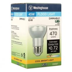 45W Equivalent Cool Bright PAR16 Dimmable LED Flood Light Bulb by Westinghouse -Westinghouse Shop clear westinghouse led light bulbs 3306700 4f 1000