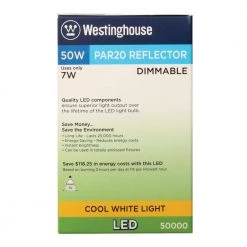 50W Equivalent Cool White PAR20 Dimmable LED Flood Light Bulb (6 Pack) by Westinghouse -Westinghouse Shop clear westinghouse led light bulbs 5000020 fa 1000