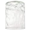 Clear Hammered Cylinder Shade 5-1/4 in. H x 4 in. W for 2-1/4 in. Fitters by Westinghouse