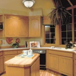 2-Light Cobblestone Interior Ceiling Flush Mount with Frosted Ribbed Glass by Westinghouse -Westinghouse Shop cobblestone westinghouse flush mount lights 6436100 31 1000