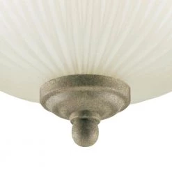 2-Light Cobblestone Interior Ceiling Flush Mount with Frosted Ribbed Glass by Westinghouse -Westinghouse Shop cobblestone westinghouse flush mount lights 6436100 4f 1000