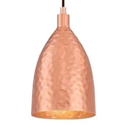 1-Light Hammered Copper Mini Pendant by Westinghouse 7 1-Light Hammered Copper Mini Pendant by Westinghouse -Westinghouse Shop copper westinghouse pendant lights 6105400 4f 1000