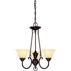 Elena 3-Light Dark Bronze Chandelier by Westinghouse