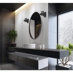 Exton 1-Light Distressed Aluminum and Gun Metal Wall Mount Sconce by Westinghouse -Westinghouse Shop dist alum gm westinghouse wall sconces 6369100 31 1000