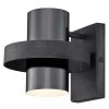 Exton 1-Light Distressed Aluminum and Gun Metal Wall Mount Sconce by Westinghouse