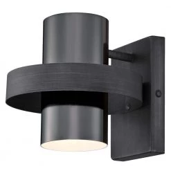 Exton 1-Light Distressed Aluminum and Gun Metal Wall Mount Sconce by Westinghouse
