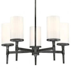 Courtfield 5-Light Distressed Aluminum Chandelier with White Opal Glass Shades by Westinghouse 7 Courtfield 5-Light Distressed Aluminum Chandelier with White Opal Glass Shades by Westinghouse -Westinghouse Shop distressed aluminum westinghouse chandeliers 6324700 c3 1000