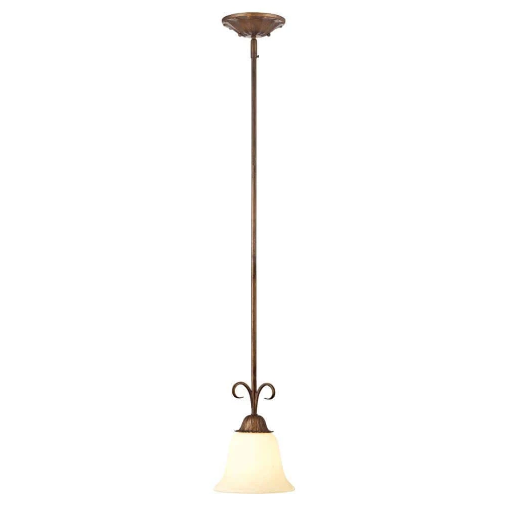 Regal Springs 1-Light Ebony Gold Pendant by Westinghouse 1 Regal Springs 1-Light Ebony Gold Pendant by Westinghouse