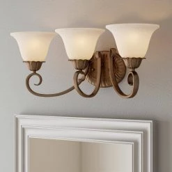 Regal Springs 3-Light Ebony Gold Wall Fixture by Westinghouse 9 Regal Springs 3-Light Ebony Gold Wall Fixture by Westinghouse -Westinghouse Shop ebony gold westinghouse vanity lighting 6221300 40 1000