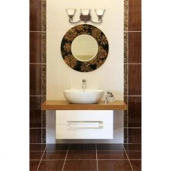 Regal Springs 3-Light Ebony Gold Wall Fixture by Westinghouse 12 Regal Springs 3-Light Ebony Gold Wall Fixture by Westinghouse -Westinghouse Shop ebony gold westinghouse vanity lighting 6221300 c3 1000