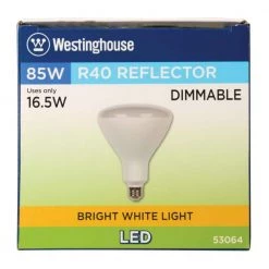 85-Watt Equivalent Bright White R40 Dimmable LED Light Bulb by Westinghouse 12 85-Watt Equivalent Bright White R40 Dimmable LED Light Bulb by Westinghouse -Westinghouse Shop frost westinghouse led light bulbs 5306400 44 1000