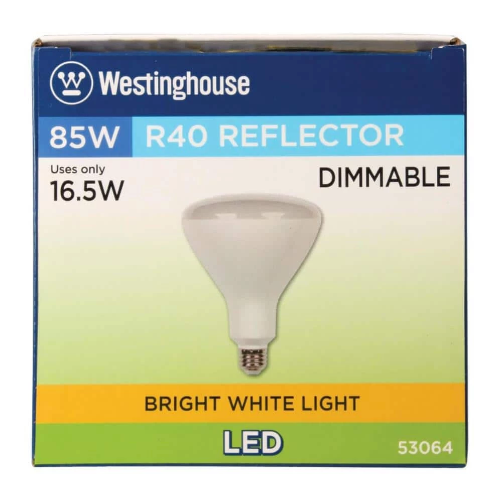 85-Watt Equivalent Bright White R40 Dimmable LED Light Bulb by Westinghouse 5 85-Watt Equivalent Bright White R40 Dimmable LED Light Bulb by Westinghouse - Image 5