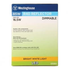 85-Watt Equivalent Bright White R40 Dimmable LED Light Bulb by Westinghouse 13 85-Watt Equivalent Bright White R40 Dimmable LED Light Bulb by Westinghouse -Westinghouse Shop frost westinghouse led light bulbs 5306400 fa 1000