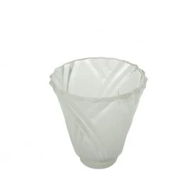 5-1/4 in. Frosted and Clear Cross Shade with 2-1/4 in. Fitter and 5 in. Width by Westinghouse 8 5-1/4 in. Frosted and Clear Cross Shade with 2-1/4 in. Fitter and 5 in. Width by Westinghouse -Westinghouse Shop frosted and clear westinghouse globes shades 8127000 a0 1000