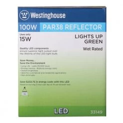 100W Equivalent Green PAR38 LED Weatherproof Flood Light Bulb (6-Pack) by Westinghouse -Westinghouse Shop green westinghouse colored light bulbs 3314920 fa 1000