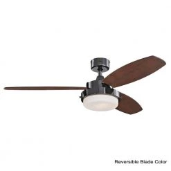 Alloy 52 in. LED Gun Metal Ceiling Fan by Westinghouse -Westinghouse Shop gun metal westinghouse ceiling fans with lights 7205300 40 1000