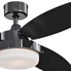 Alloy 52 in. LED Gun Metal Ceiling Fan by Westinghouse -Westinghouse Shop gun metal westinghouse ceiling fans with lights 7205300 c3 1000