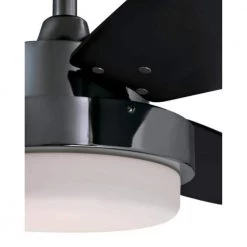 Alloy LED 52 in. Integrated LED Gun Metal Ceiling Fan with Light Kit and Remote Control by Westinghouse -Westinghouse Shop gun metal westinghouse ceiling fans with lights 7220300 4f 1000