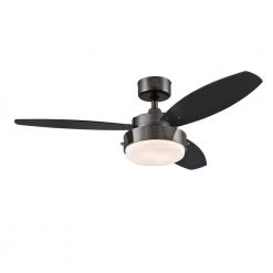Default 42 Alloy 42 in. LED Gun Metal Ceiling Fan with Light Kit by Westinghouse