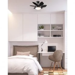Quince LED 24 in. LED Gun Metal Ceiling Fan with Light Fixture by Westinghouse -Westinghouse Shop gun metal westinghouse ceiling fans with lights 7224600 31 1000