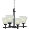 Wilkes 4-Light Gun Metal Chandelier by Westinghouse