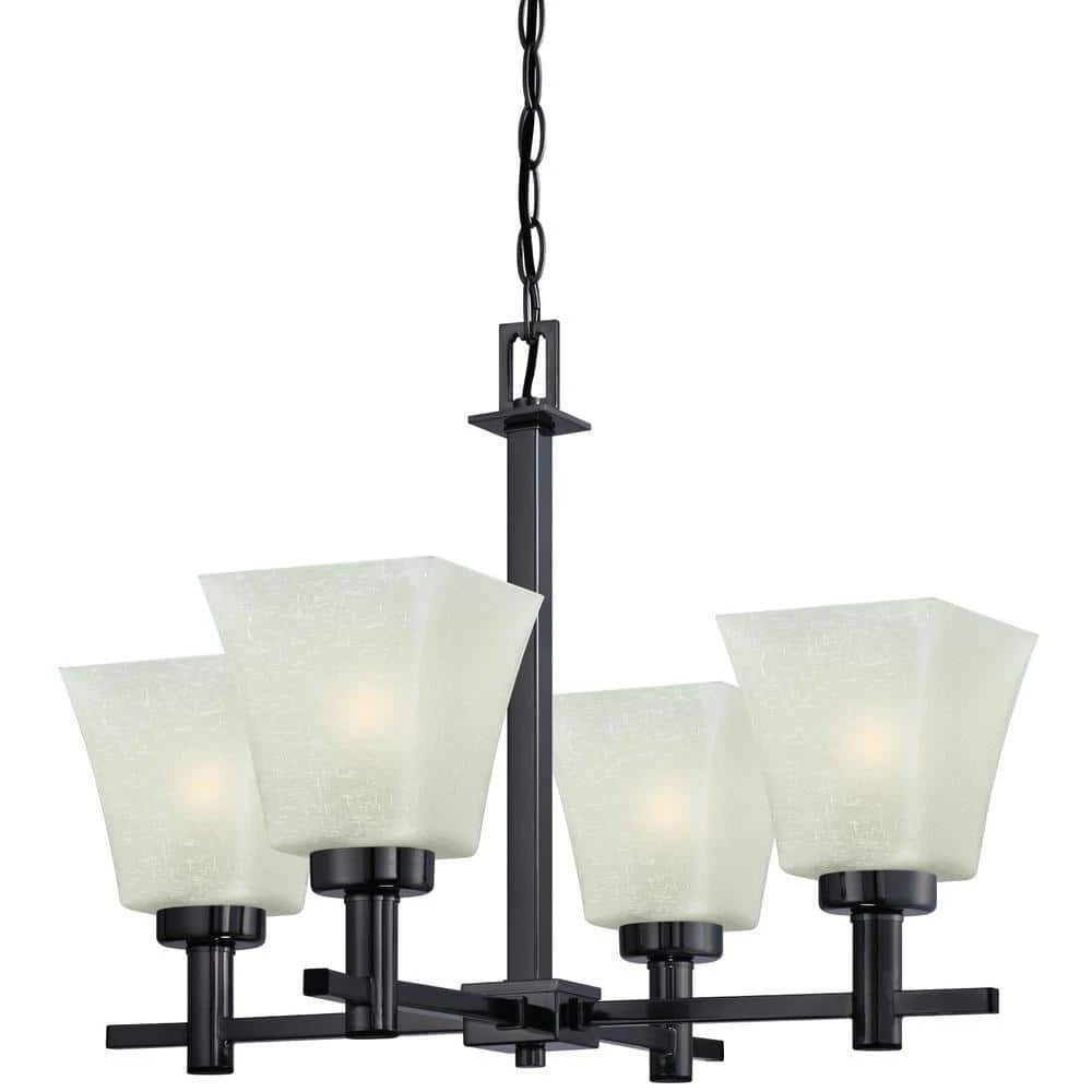 Wilkes 4-Light Gun Metal Chandelier by Westinghouse 1 Wilkes 4-Light Gun Metal Chandelier by Westinghouse