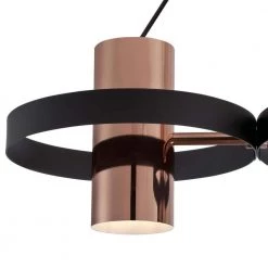 Ariana 3-Light Matte Black Chandelier with Copper Shades by Westinghouse -Westinghouse Shop matte black copper westinghouse chandeliers 6368900 44 1000