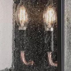 Mulberry 2-Light Matte Black with Washed Copper Accents Outdoor Wall Lantern Sconce by Westinghouse -Westinghouse Shop matte black washed westinghouse outdoor sconces 6334900 fa 1000