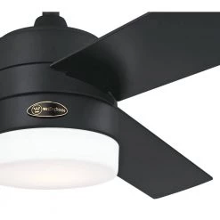 Alta Vista 52 in. LED Matte Black Ceiling Fan by Westinghouse -Westinghouse Shop matte black westinghouse ceiling fans with lights 7205900 c3 1000