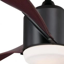 Evan 52 in. LED Matte Black Ceiling Fan with Light Fixture and Remote Control by Westinghouse -Westinghouse Shop matte black westinghouse ceiling fans with lights 7227000 c3 1000