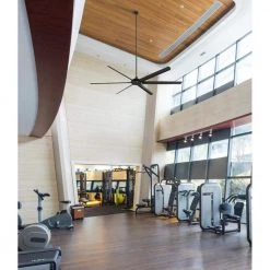 Widespan 100 in. Matte Black DC Motor Ceiling Fan with Remote Control by Westinghouse -Westinghouse Shop matte black westinghouse ceiling fans without lights 7224800 31 1000