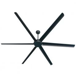 Widespan 100 in. Matte Black DC Motor Ceiling Fan with Remote Control by Westinghouse -Westinghouse Shop matte black westinghouse ceiling fans without lights 7224800 4f 1000