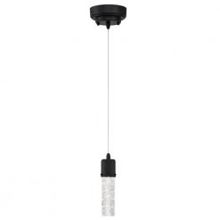 Cava 40-Watt Equivalent Matte Black Integrated LED Mini Pendant with Bubble Glass by Westinghouse -Westinghouse Shop matte black westinghouse chandeliers 6372300 4f 1000