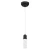 Cava 40-Watt Equivalent Matte Black Integrated LED Mini Pendant with Bubble Glass by Westinghouse