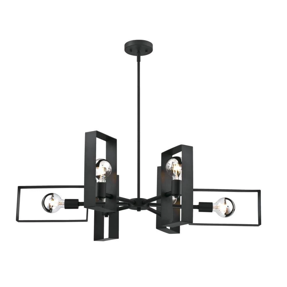 Porter 6-Light Matte Black Chandelier by Westinghouse 5 Porter 6-Light Matte Black Chandelier by Westinghouse - Image 5