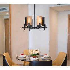 Sirino 6-Light Matte Black Chandelier by Westinghouse -Westinghouse Shop matte black westinghouse chandeliers 6575800 31 1000