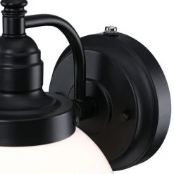 Eddystone 1-Light Matte Black Outdoor Wall Mount Sconce with White Opal Glass, Dusk to Dawn Sensor by Westinghouse 10 Eddystone 1-Light Matte Black Outdoor Wall Mount Sconce with White Opal Glass, Dusk to Dawn Sensor by Westinghouse -Westinghouse Shop matte black westinghouse outdoor sconces 6121400 4f 1000