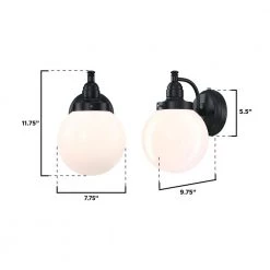 Eddystone 1-Light Matte Black Outdoor Wall Mount Sconce with White Opal Glass, Dusk to Dawn Sensor by Westinghouse 13 Eddystone 1-Light Matte Black Outdoor Wall Mount Sconce with White Opal Glass, Dusk to Dawn Sensor by Westinghouse -Westinghouse Shop matte black westinghouse outdoor sconces 6121400 fa 1000