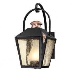 Valley Forge Matte Black 1-Light Outdoor Wall Lantern Sconce by Westinghouse