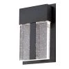 Cava II 1-Light Matte Black LED Outdoor Wall Sconce Light with Bubble Glass by Westinghouse