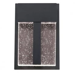 Cava II 1-Light Matte Black LED Outdoor Wall Sconce Light with Bubble Glass by Westinghouse -Westinghouse Shop matte black westinghouse outdoor sconces 6578900 c3 1000