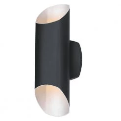 Carson 2-Light Matte Black LED Outdoor Dimmable Wall Cylinder Light by Westinghouse -Westinghouse Shop matte black westinghouse outdoor sconces 6579400 44 1000