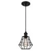 Nathaniel 1-Light Matte Black Mini Pendant with Cage Shade by Westinghouse