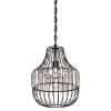 1-Light Matte Black Pendant by Westinghouse
