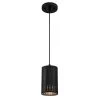 Phelps 1-Light Matte Black Mini Pendant with Perforated Metal Shade by Westinghouse