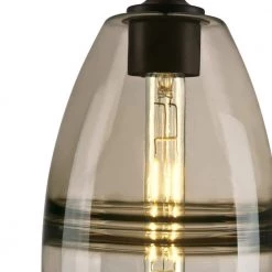 Soren 1-Light Matte Black Mini Pendant with Ash Glass Shade by Westinghouse -Westinghouse Shop matte black westinghouse pendant lights 6366400 fa 1000