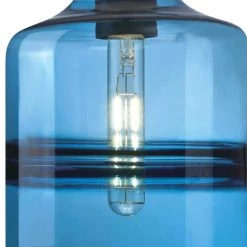 Soren 1-Light Matte Black Mini Pendant with Sapphire Glass Shade by Westinghouse 10 Soren 1-Light Matte Black Mini Pendant with Sapphire Glass Shade by Westinghouse -Westinghouse Shop matte black westinghouse pendant lights 6366600 fa 1000