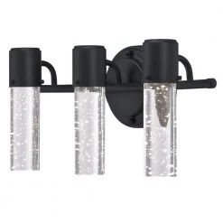 Cava 22-Watt Matte Black Integrated LED Wall Mount Bath Light by Westinghouse -Westinghouse Shop matte black westinghouse vanity lighting 6372500 c3 1000