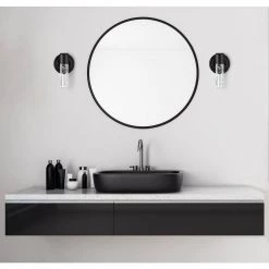 Cava 8-Watt Matte Black Integrated LED Wall Mount Sconce by Westinghouse -Westinghouse Shop matte black westinghouse wall sconces 6372400 31 1000