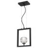 Zoa 1-Light Matte Brushed Gun Metal LED Pendant with Crystal Glass Shade by Westinghouse